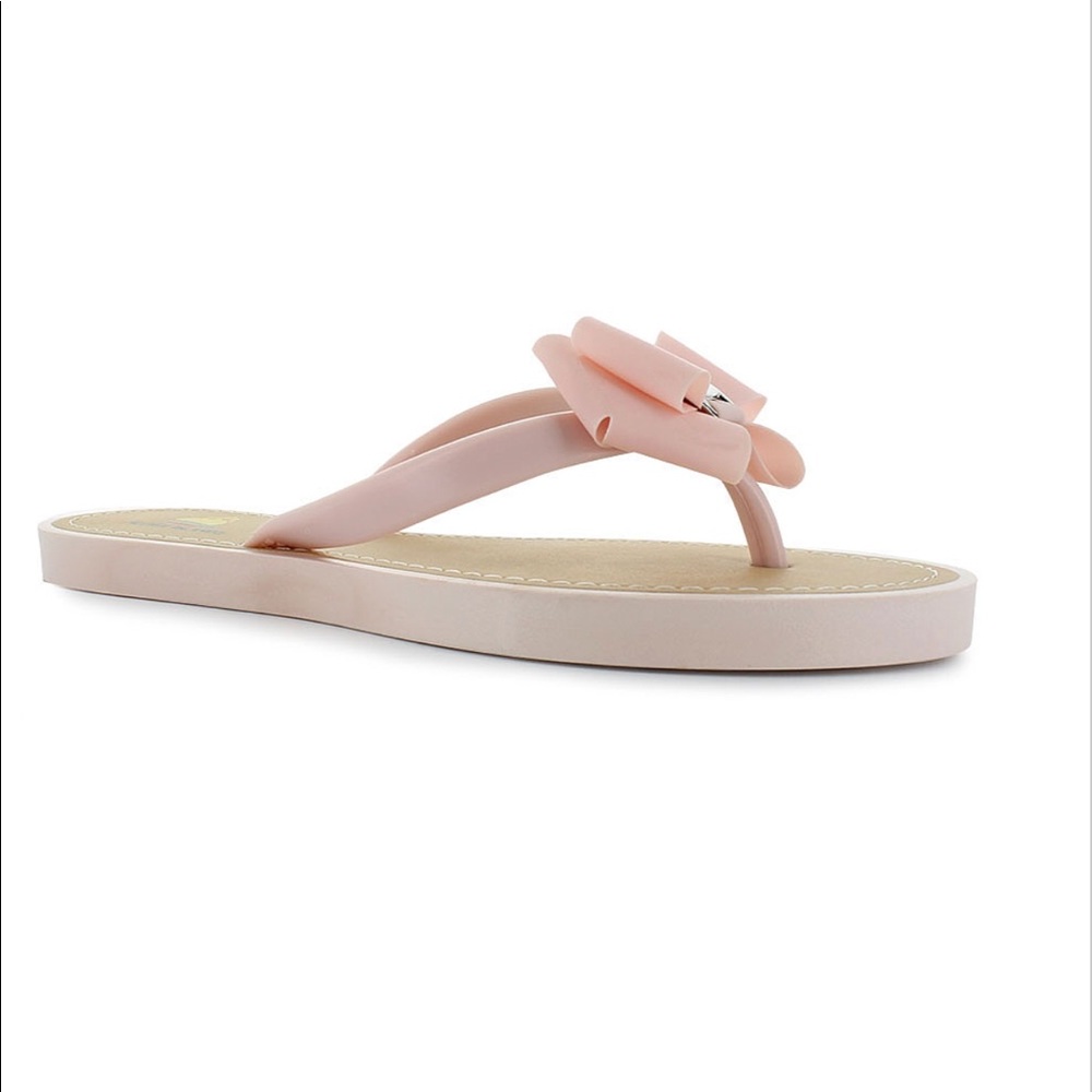 Pink Aloha Island Jelly Bow Sandals